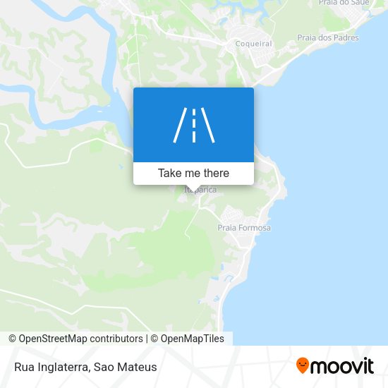Rua Inglaterra map
