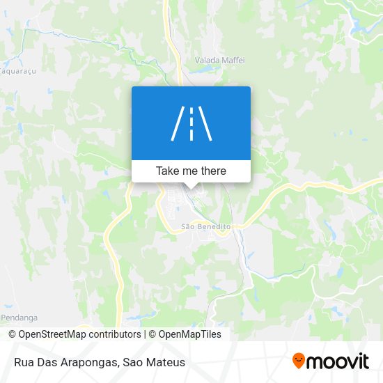 Rua Das Arapongas map