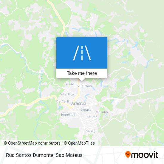 Rua Santos Dumonte map