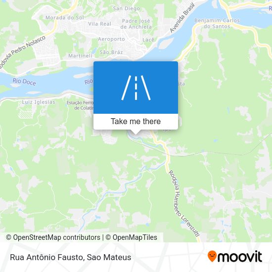 Rua Antônio Fausto map