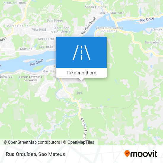 Rua Orquídea map