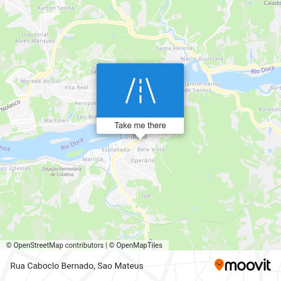 Rua Caboclo Bernado map