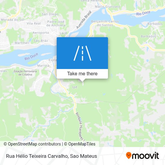 Rua Hélio Teixeira Carvalho map