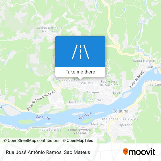 Rua José Antônio Ramos map