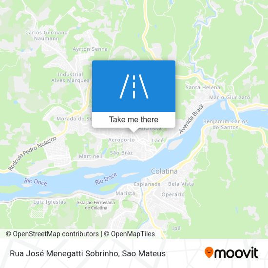 Rua José Menegatti Sobrinho map