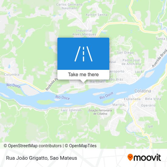 Rua João Grigatto map