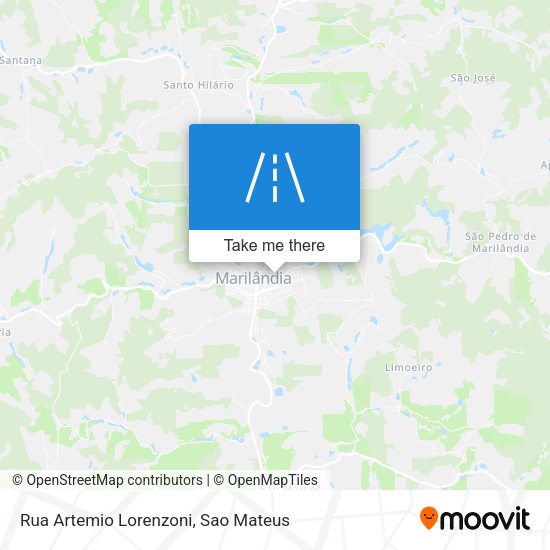 Rua Artemio Lorenzoni map