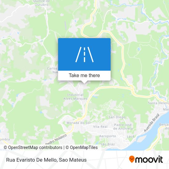 Rua Evaristo De Mello map
