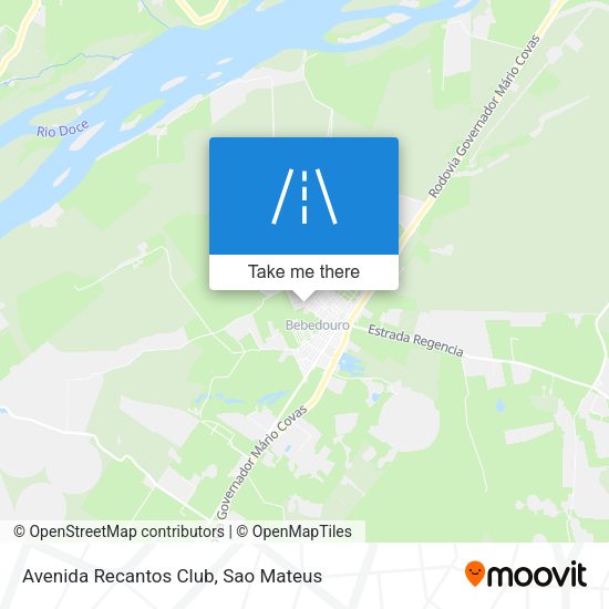 Avenida Recantos Club map