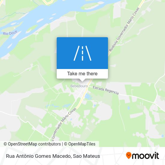 Rua Antônio Gomes Macedo map
