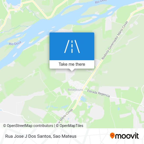 Rua Jose J Dos Santos map