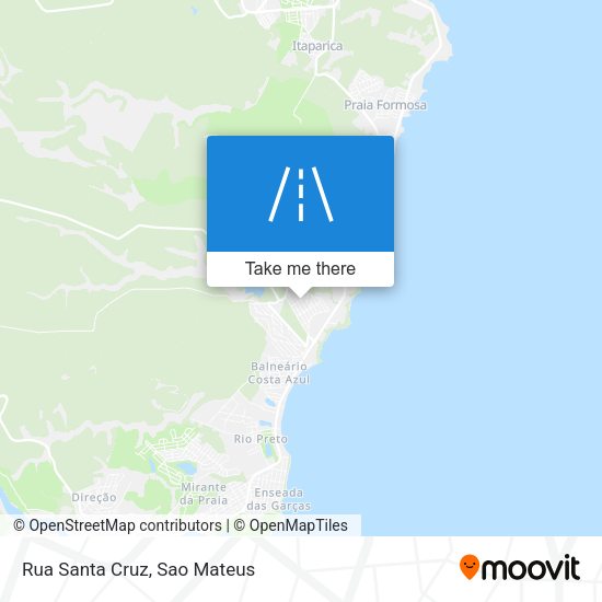 Rua Santa Cruz map