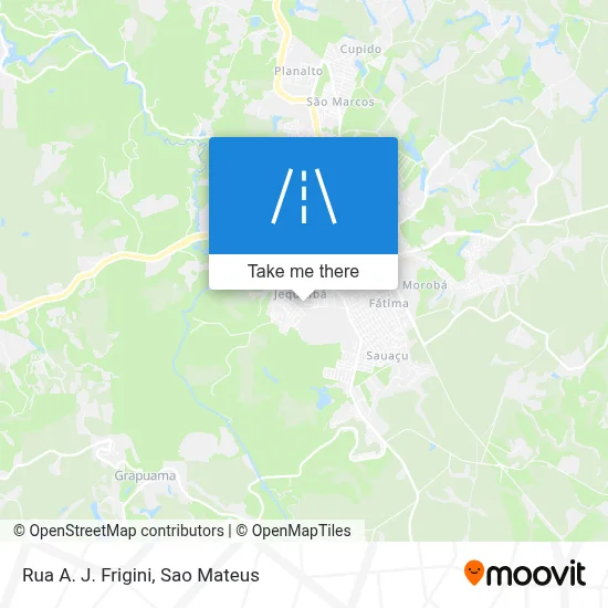 Rua A. J. Frigini map