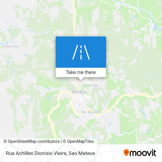 Rua Achilles Dionísio Vieira map