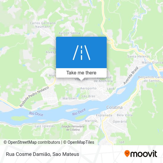 Rua Cosme Damião map