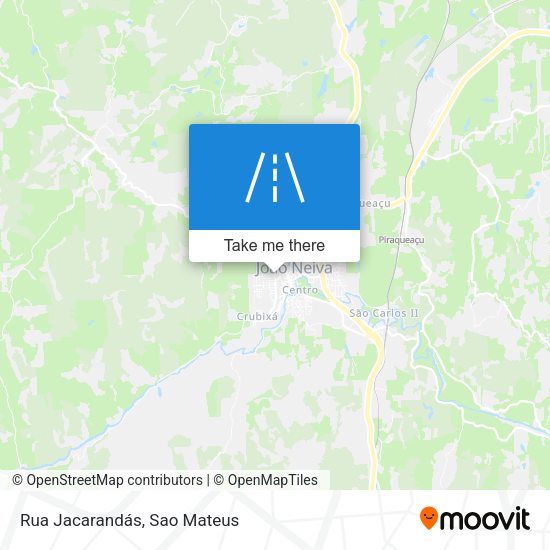 Rua Jacarandás map