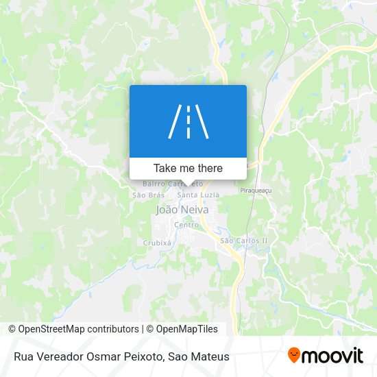 Rua Vereador Osmar Peixoto map