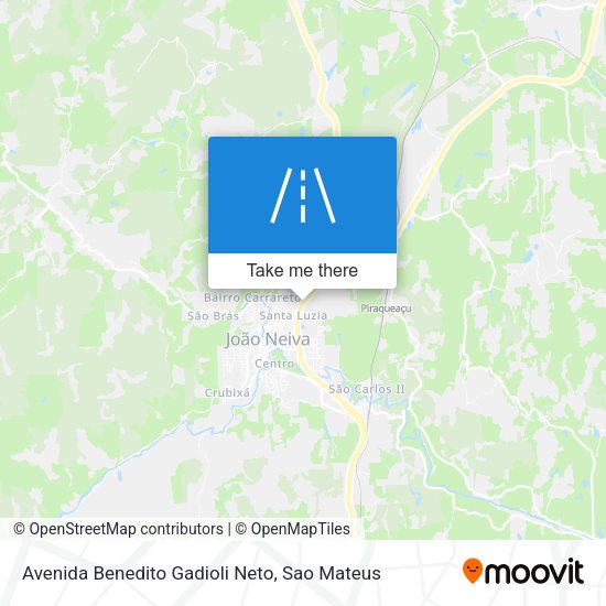 Avenida Benedito Gadioli Neto map