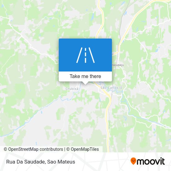 Rua Da Saudade map