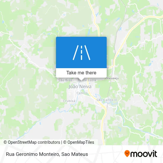 Rua Geronimo Monteiro map