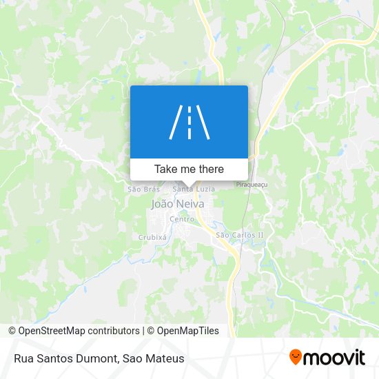 Rua Santos Dumont map