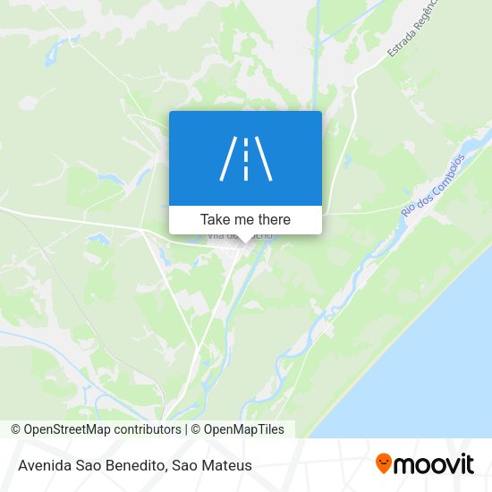 Avenida Sao Benedito map