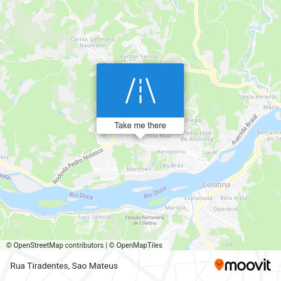 Rua Tiradentes map