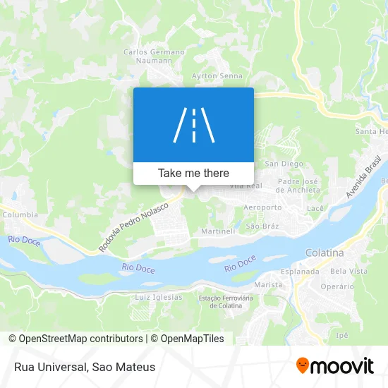 Rua Universal map