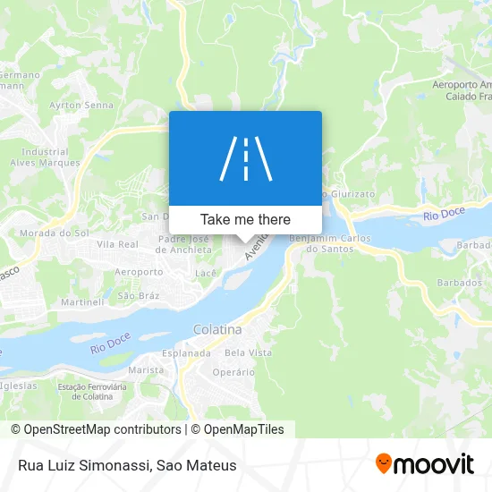 Rua Luiz Simonassi map