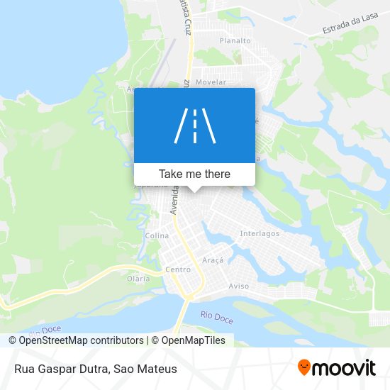 Rua Gaspar Dutra map