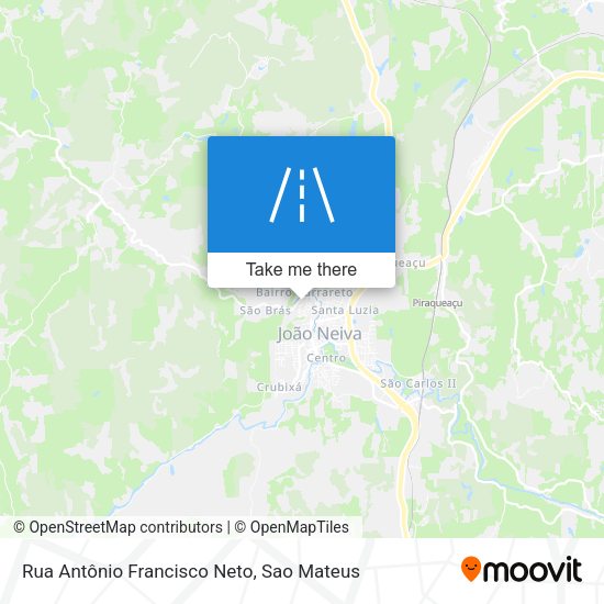 Rua Antônio Francisco Neto map