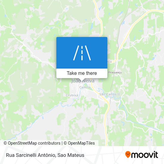 Rua Sarcinelli Antônio map