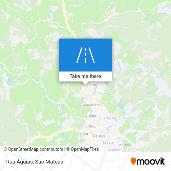 Rua Águias map
