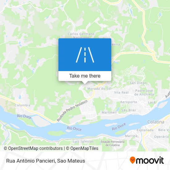 Rua Antônio Pancieri map