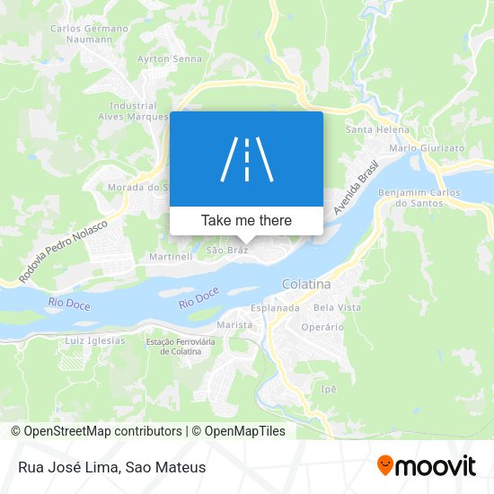 Rua José Lima map
