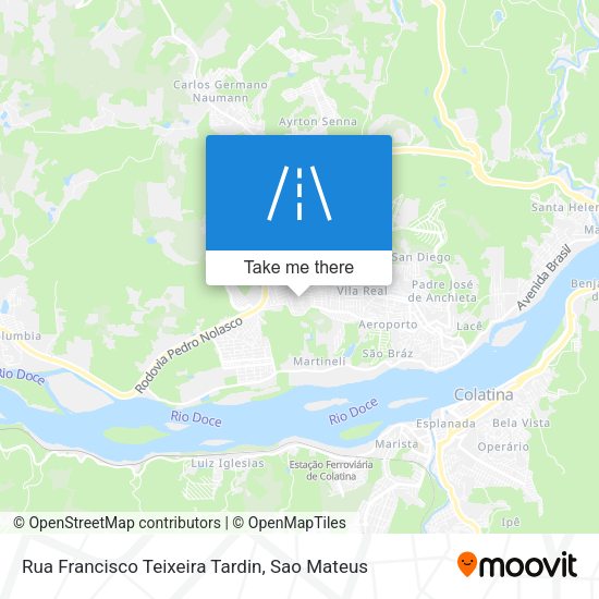 Rua Francisco Teixeira Tardin map