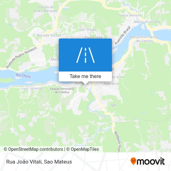 Rua João Vitali map