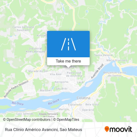 Rua Clínio Américo Avancini map