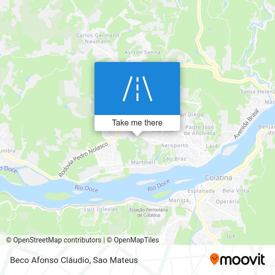 Beco Afonso Cláudio map