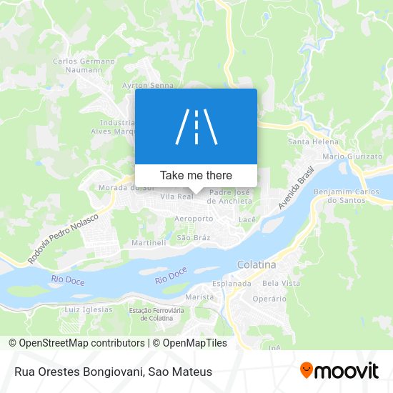 Rua Orestes Bongiovani map
