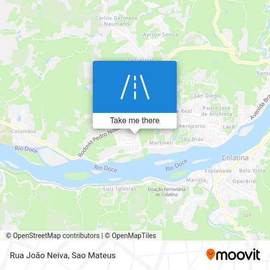 Rua João Neiva map