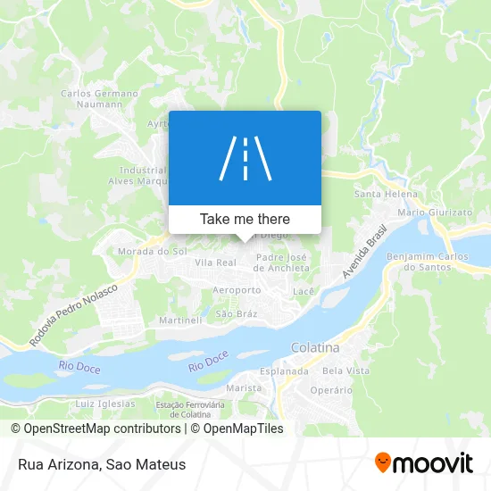Rua Arizona map