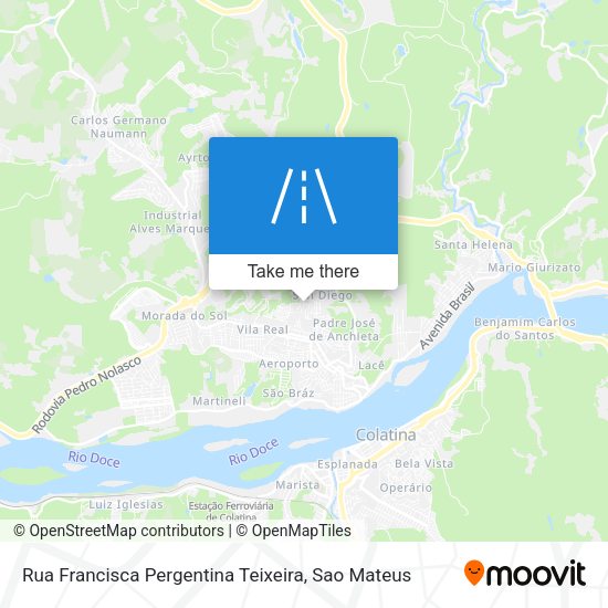 Rua Francisca Pergentina Teixeira map
