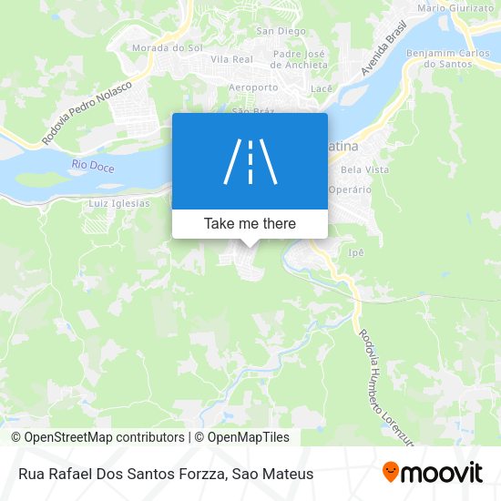 Rua Rafael Dos Santos Forzza map