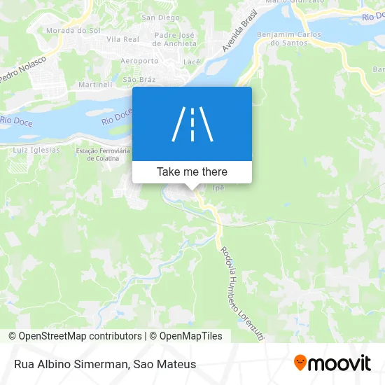 Rua Albino Simerman map