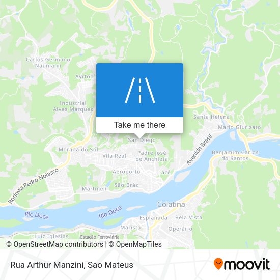 Rua Arthur Manzini map