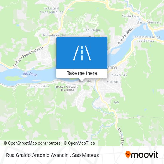 Rua Graldo Antônio Avancini map