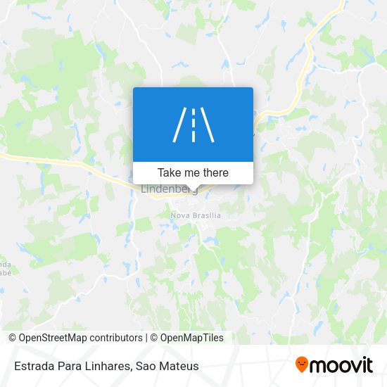 Estrada Para Linhares map