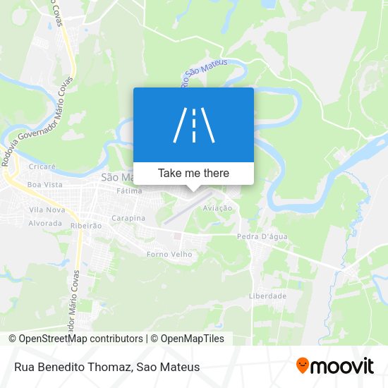 Rua Benedito Thomaz map