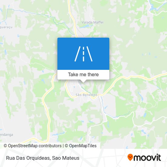 Rua Das Orquídeas map